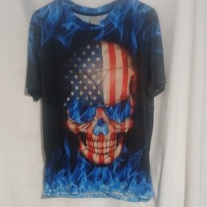 Patriotic Skull Graphic Kids T-Shirt
